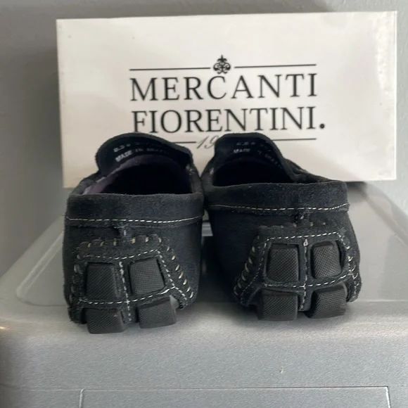 Mercanti Fiorentini Navy & Lavender Driving Moccasin - Picture 3 of 9
